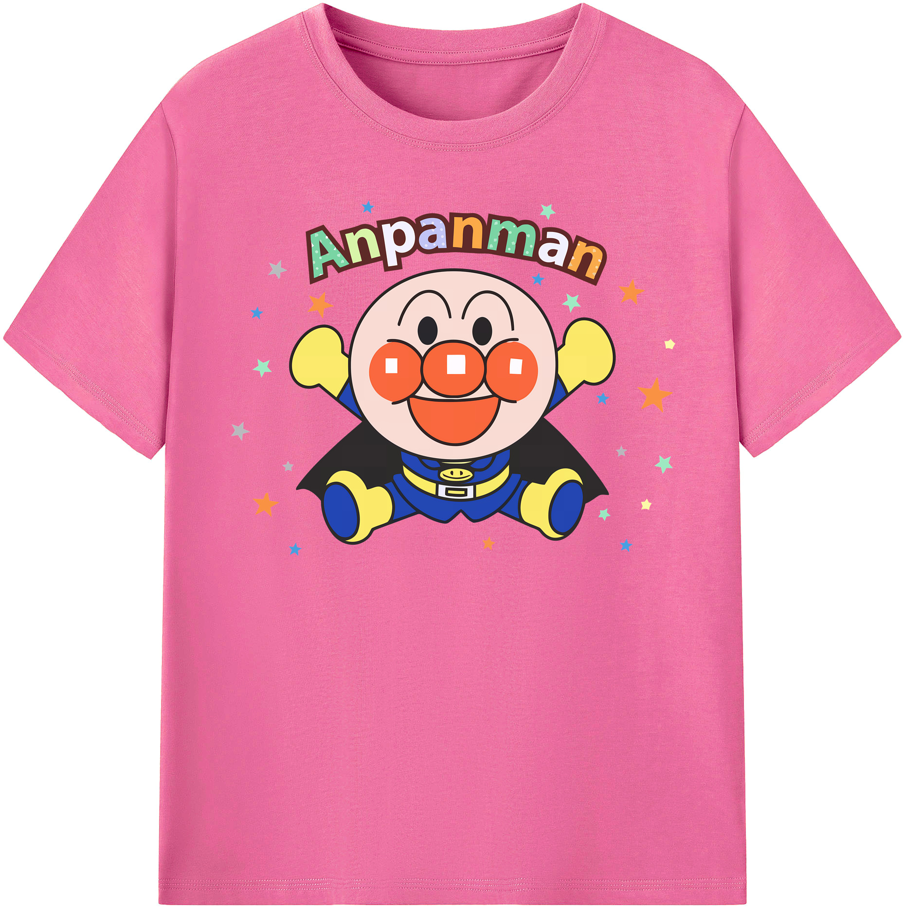 （画像用） アンパンマン Anpanman レディースカジュアルプリントTシャツ（綿100％）